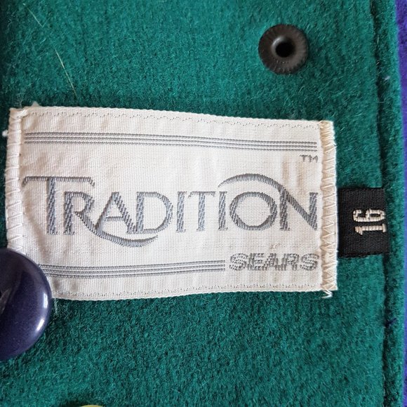 80s 90s Tradition Sears wool blend purple jacket. - Picture 11 of 15